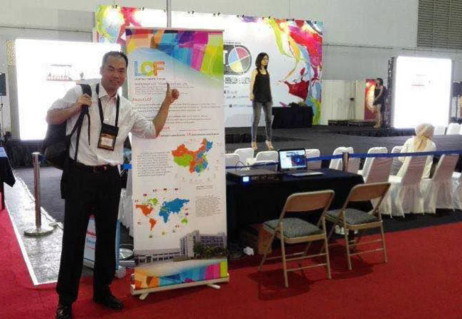 酷游九州董事长黄青锋亲自赴展会现场指挥